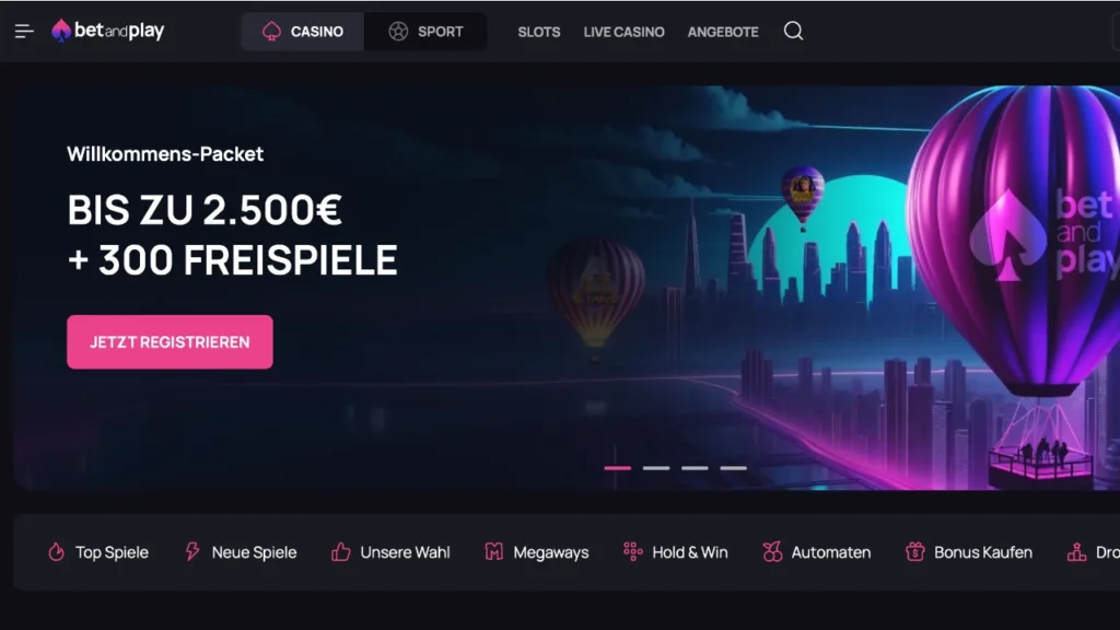 BetandPlay Webseite