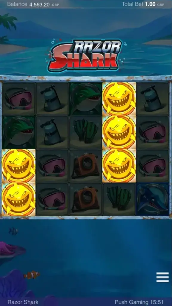 Razor Shark Goldener Hai